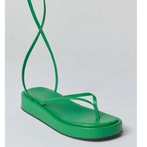 Flatform Lace Up Sandals